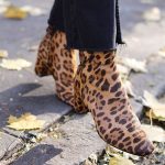 Leopard print boots